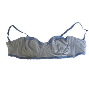 Victoria’s Secret Blue Unlined Lace Bra | 36D